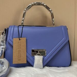 NWT Steve Madden (Ginevra) Lock/Satchel Crossbody - Purple